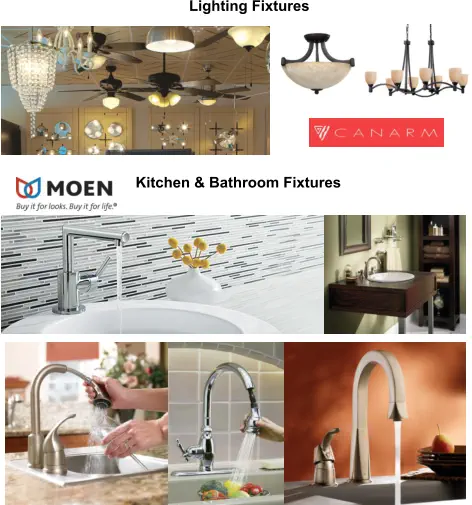 Lighting Fixtures Kitchen & Bathroom Fixtures